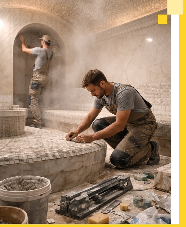 Профессиональный дизайн хамама и SPA под ключ в Лабинске