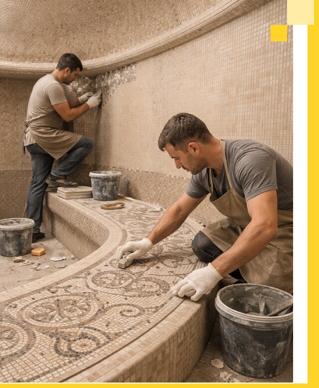 Плитка для хамама в Лабинске, укладка, подбор и поставка