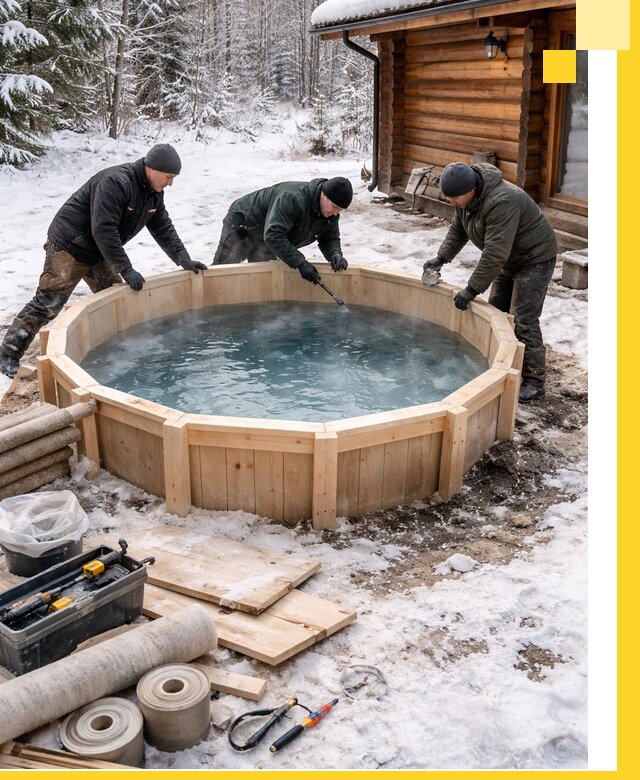 Изготовление и установка ледяных купелей под ключ в Лабинске