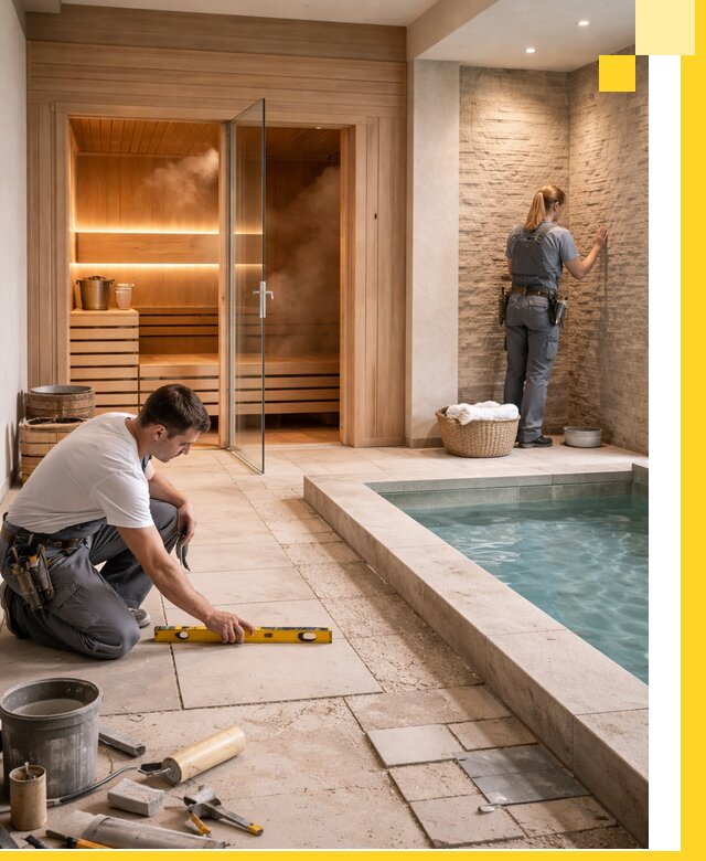 Комплексный дизайн и отделка интерьеров SPA под ключ в Лабинске